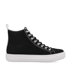 Rieker Sneakers-Women'S Sneaker High Night Black-Crystal White