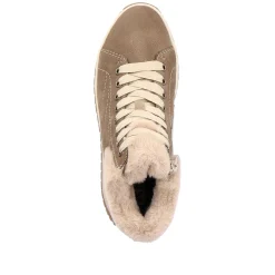 Rieker Sneakers-Women'S Sneaker High Caramel-Brown Cream-Beige
