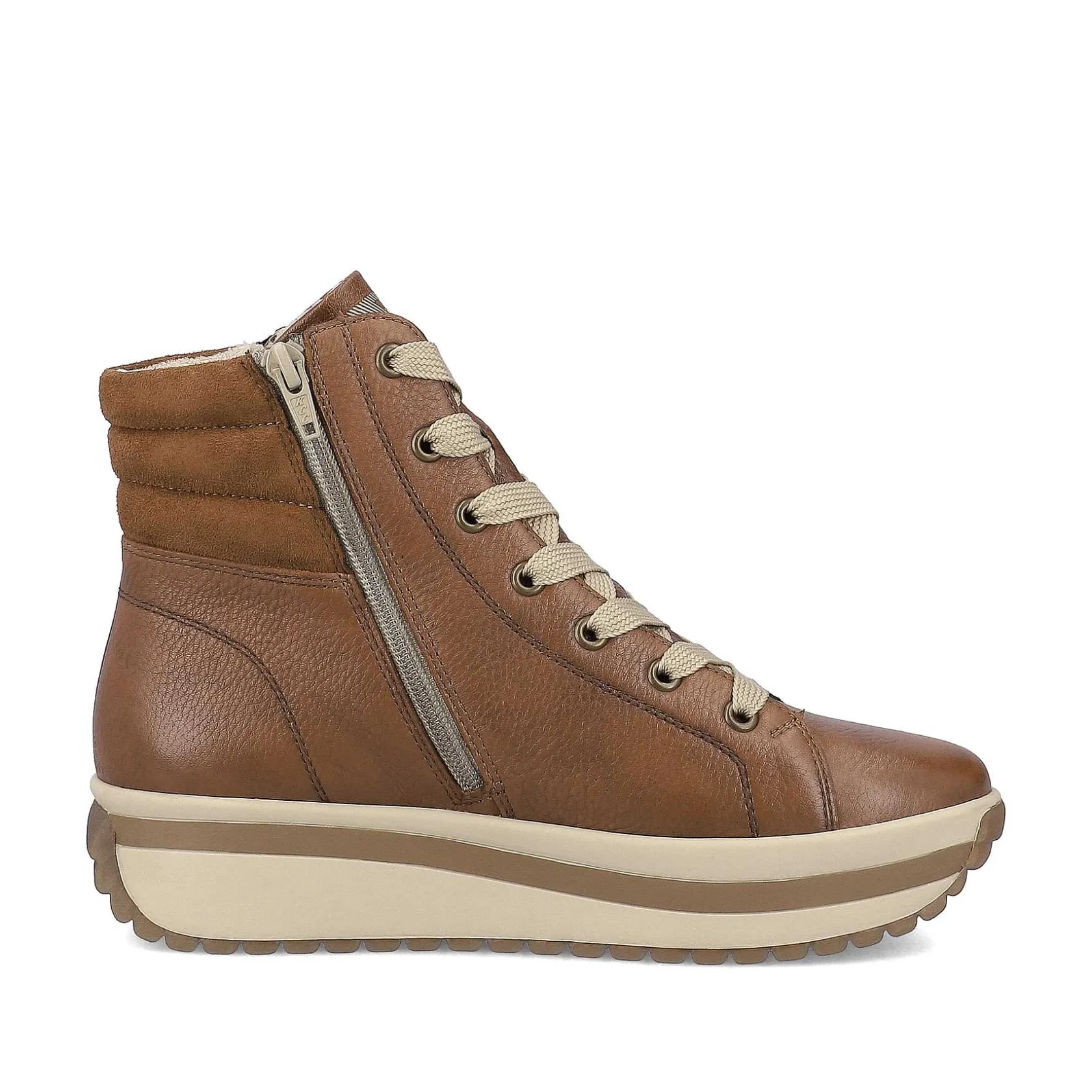 Rieker Sneakers-Women'S Sneaker High Wood Brown