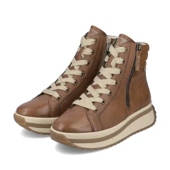 Rieker Sneakers-Women'S Sneaker High Wood Brown