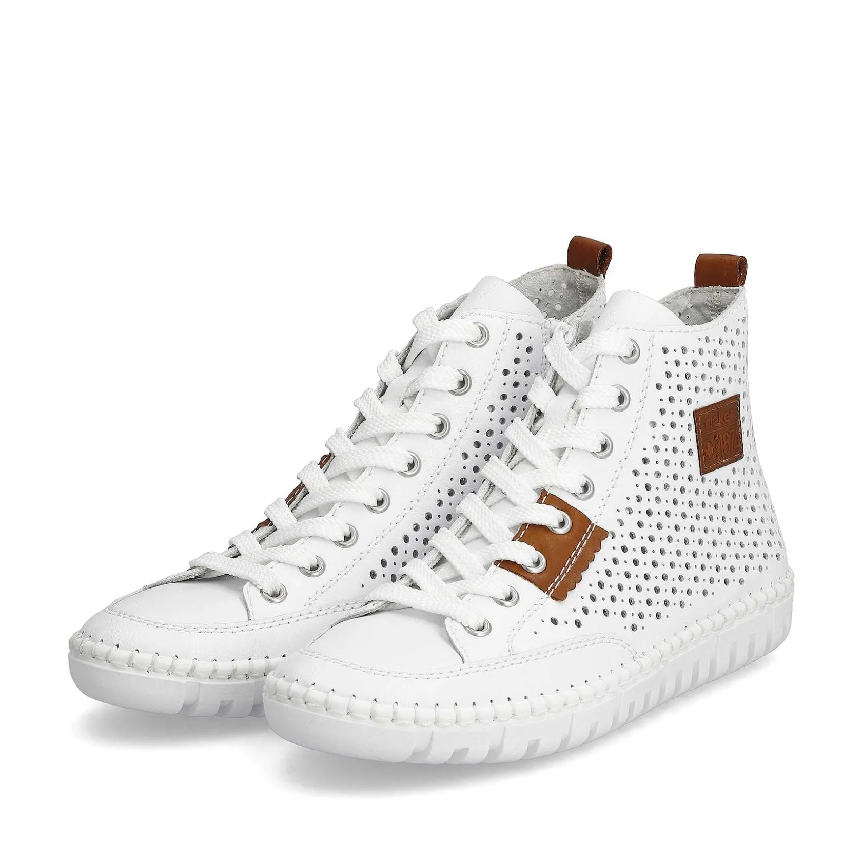 Rieker Sneakers-Women'S Sneaker High Brilliant White