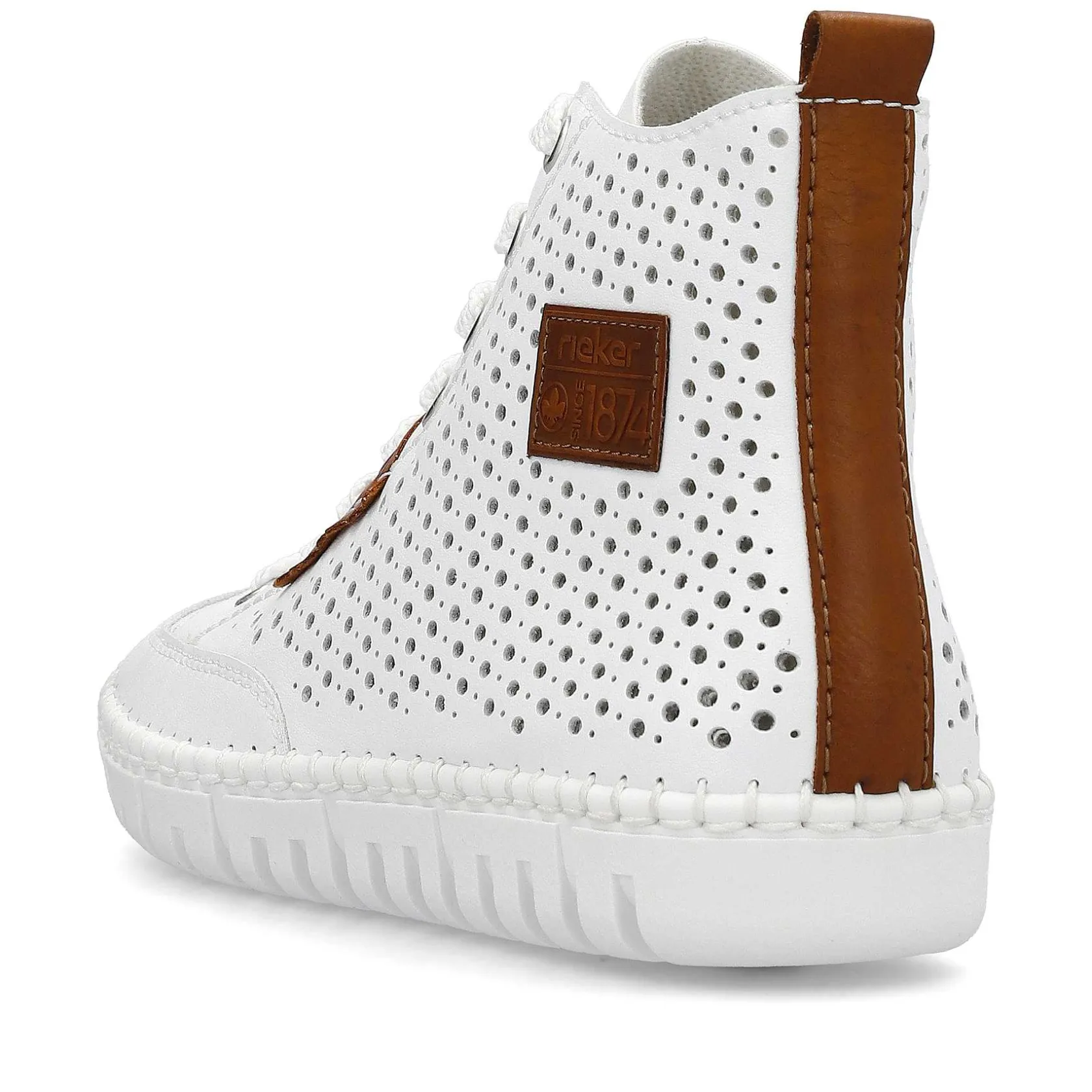 Rieker Sneakers-Women'S Sneaker High Brilliant White