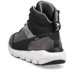 Rieker Sneakers-Women'S Sneaker High Stone-Grey Ocean-Blue