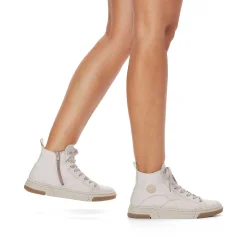 Rieker Sneakers-Women'S Sneaker High White Beige