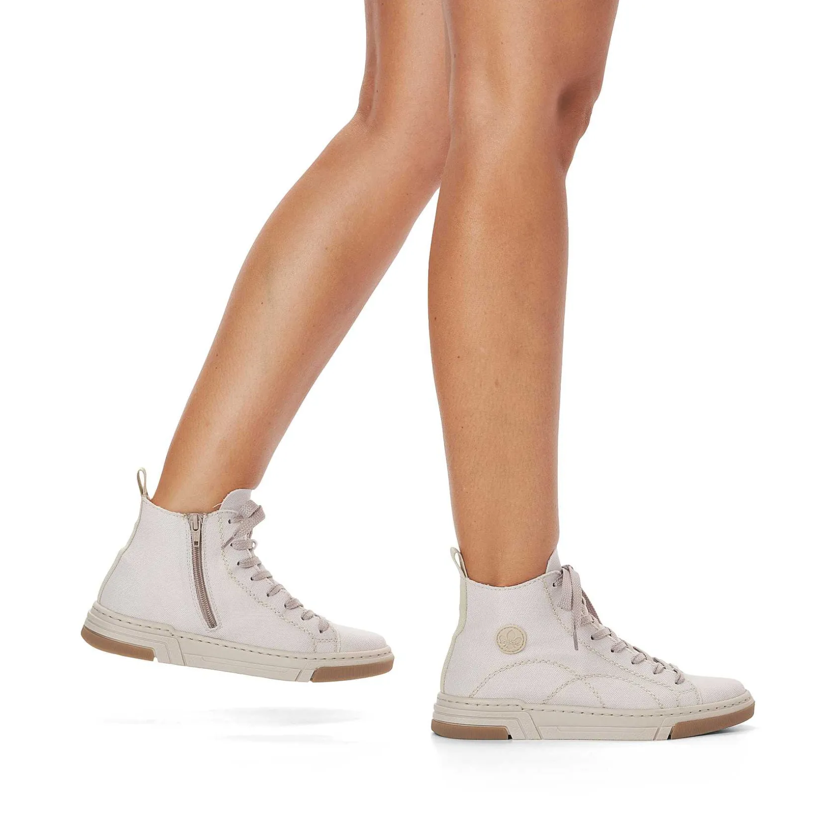 Rieker Sneakers-Women'S Sneaker High White Beige