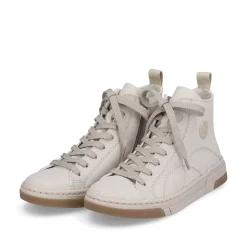 Rieker Sneakers-Women'S Sneaker High White Beige