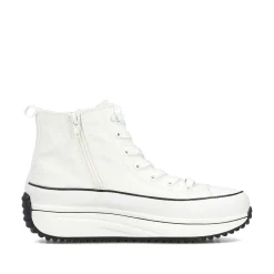 Rieker Vegan-Women'S Sneaker High Ice White