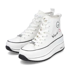 Rieker Vegan-Women'S Sneaker High Ice White