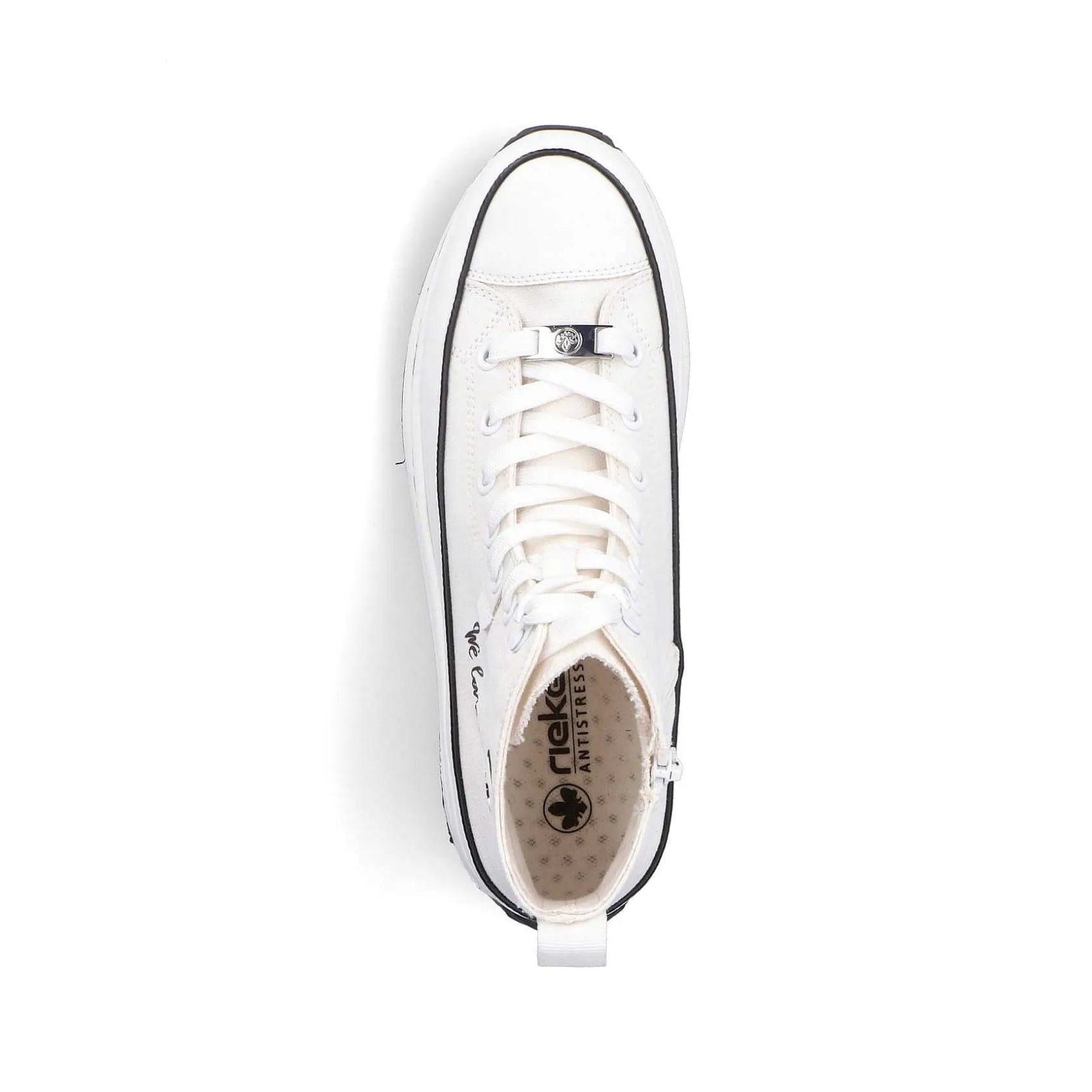 Rieker Vegan-Women'S Sneaker High Ice White