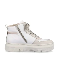 Rieker Sneakers-Women'S Sneaker High Swan White Beige