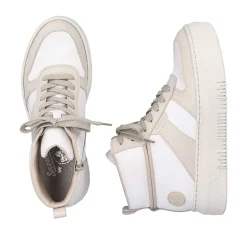 Rieker Sneakers-Women'S Sneaker High Swan White Beige