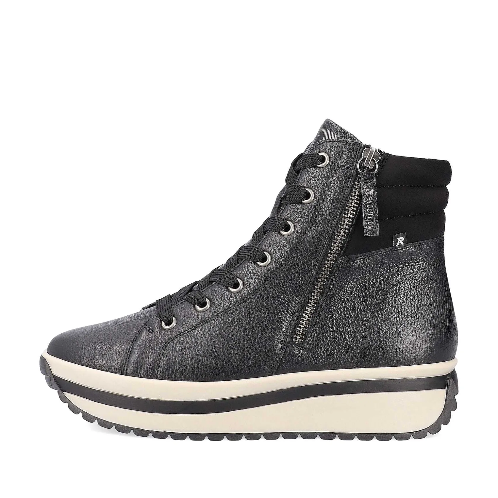 Rieker Sneakers-Women'S Sneaker High Steel Black