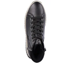 Rieker Sneakers-Women'S Sneaker High Steel Black