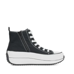 Rieker Vegan-Women'S Sneaker High Deep Black