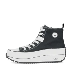 Rieker Vegan-Women'S Sneaker High Deep Black