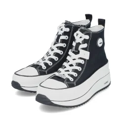 Rieker Vegan-Women'S Sneaker High Deep Black
