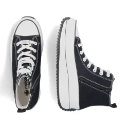 Rieker Vegan-Women'S Sneaker High Deep Black