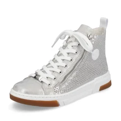 Rieker Sneakers-Women'S Sneaker High Silver Grey