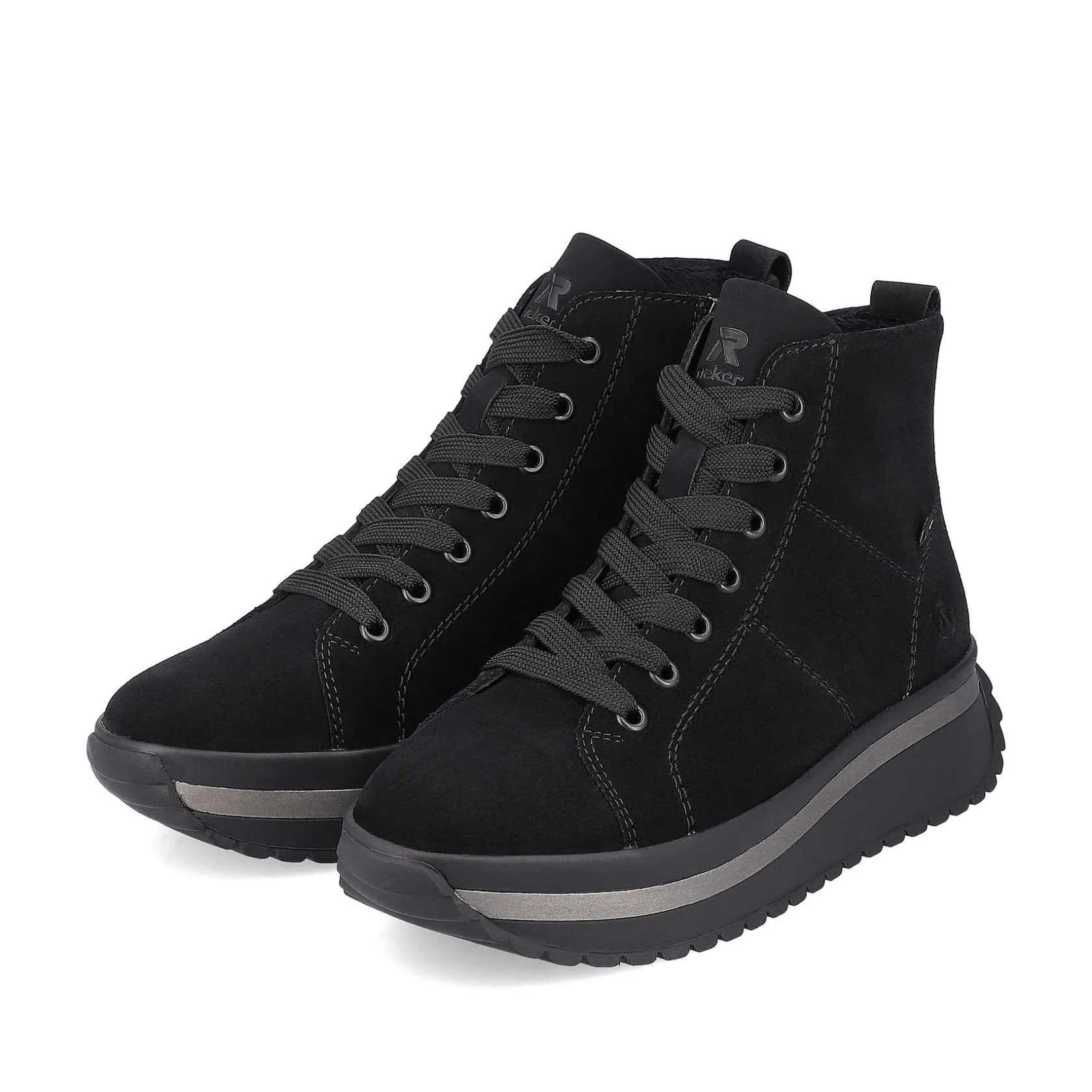 Rieker Sneakers-Women'S Sneaker High Deep Black