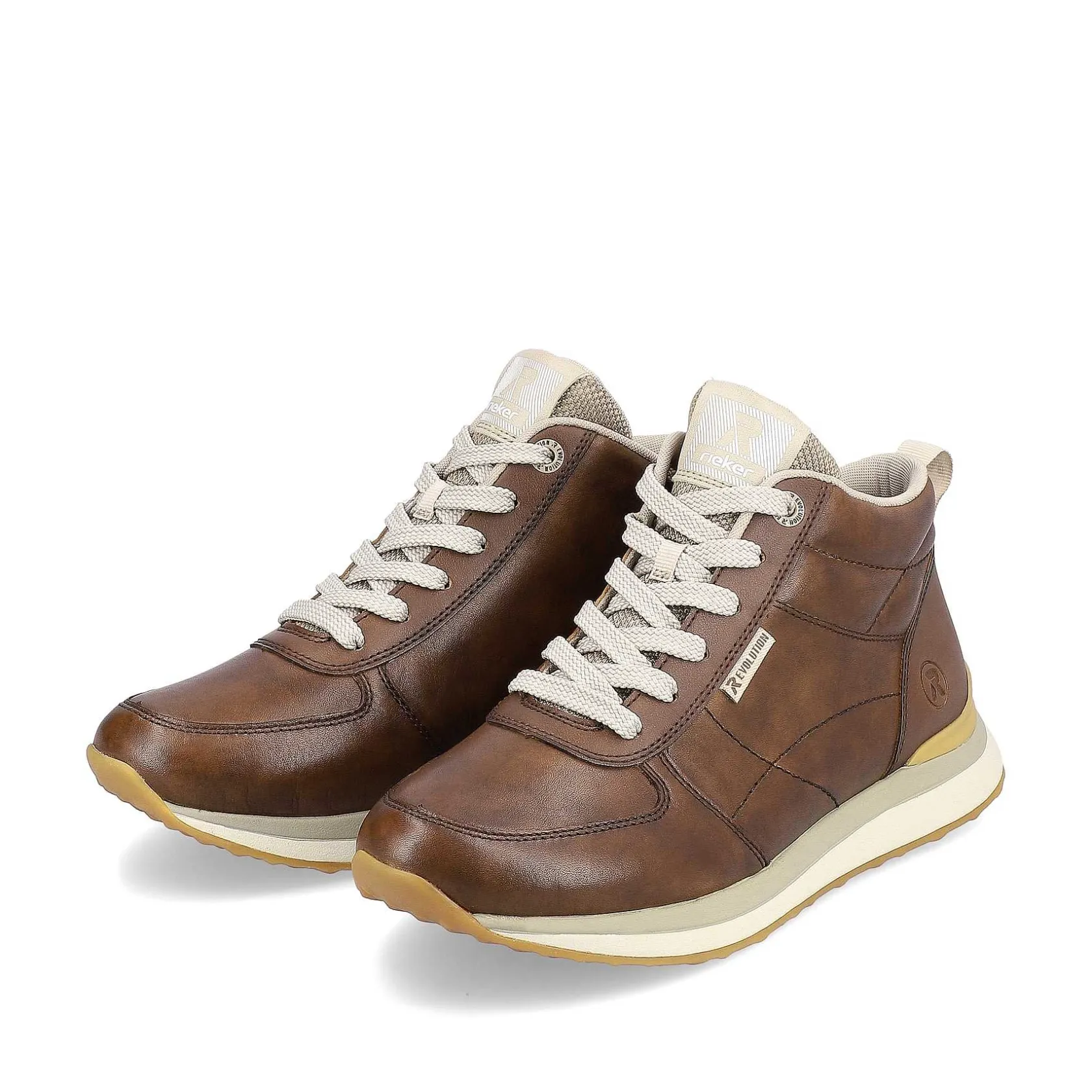 Rieker Sneakers-Women'S Sneaker High Wood Brown