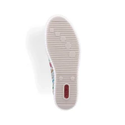 Rieker Vegan-Women'S Sneaker Low Multi-Snow White