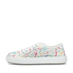 Rieker Vegan-Women'S Sneaker Low Multi-Snow White
