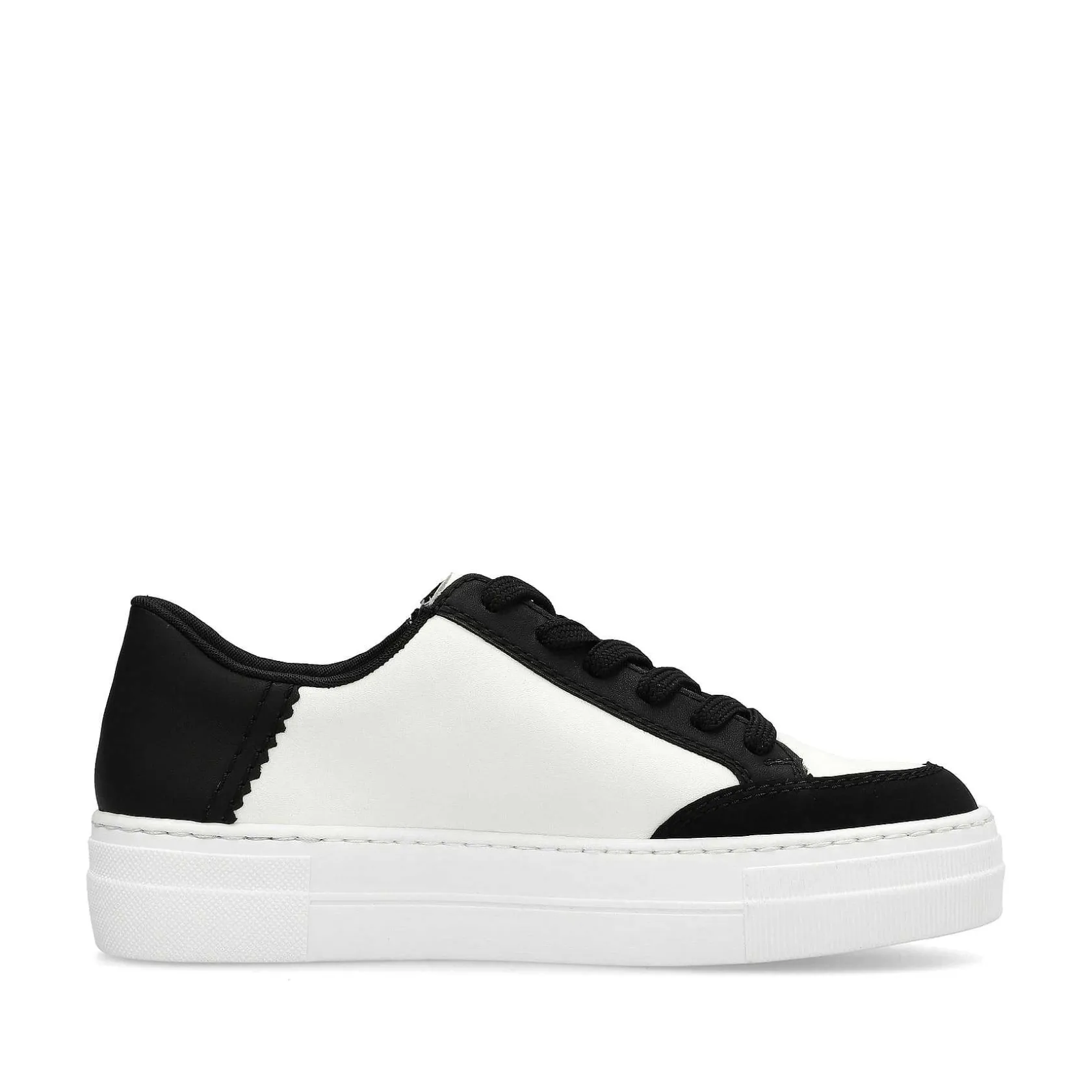 Rieker Sneakers-Women'S Sneaker Low Crystal White-Deep Black