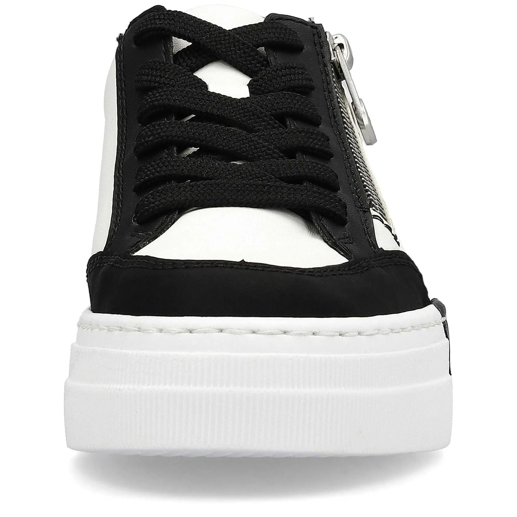 Rieker Sneakers-Women'S Sneaker Low Crystal White-Deep Black