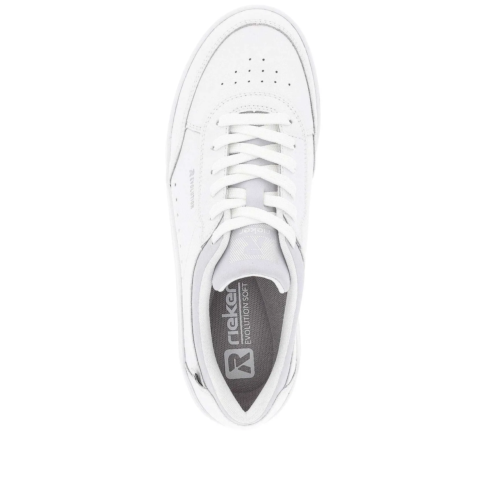 Rieker Sneakers-Women'S Sneaker Low Quartz-White Light-Grey