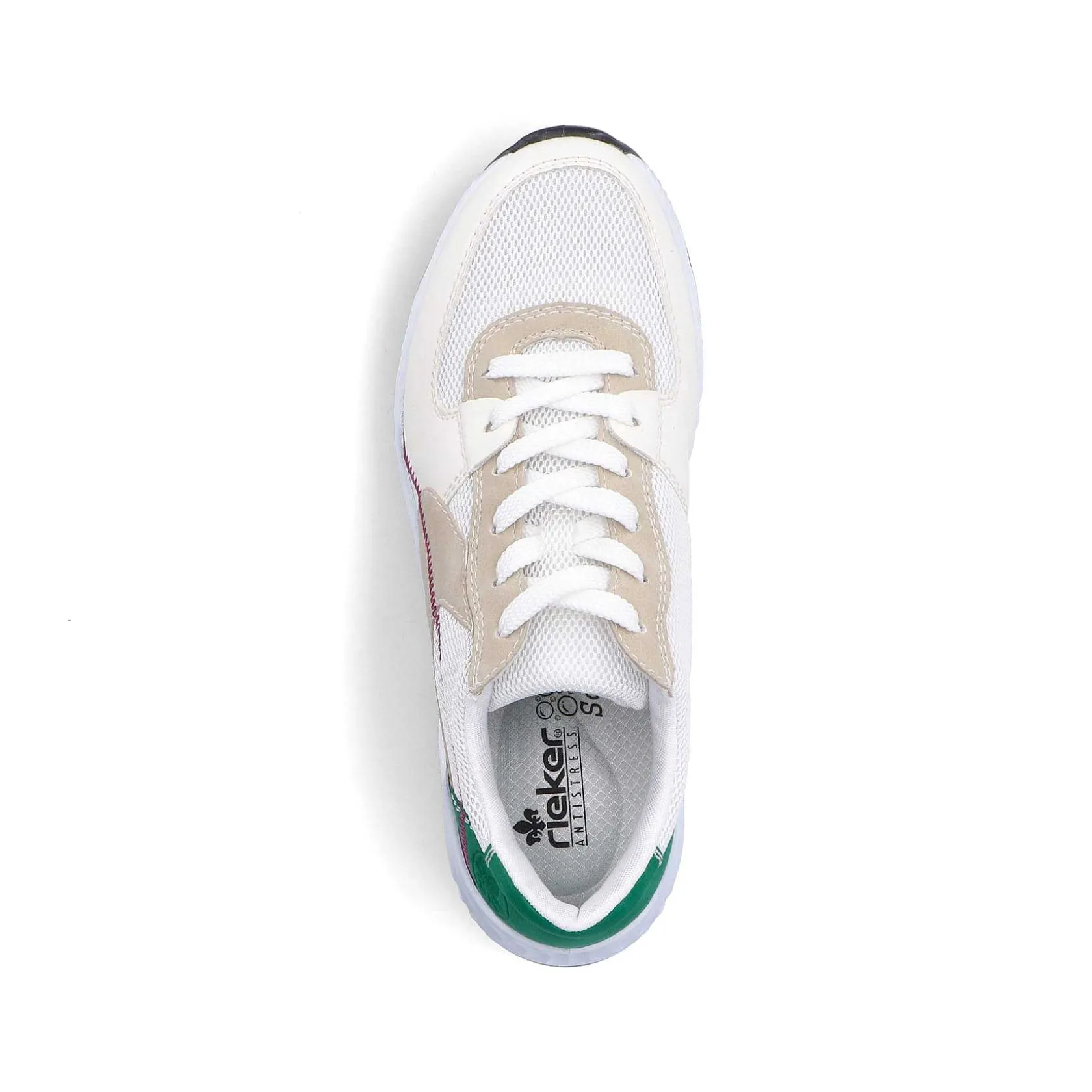 Rieker Vegan-Women'S Sneaker Low Pearl White-Sand Beige