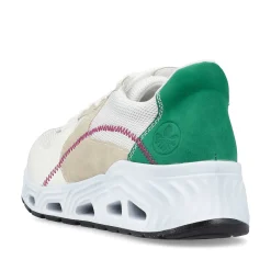 Rieker Vegan-Women'S Sneaker Low Pearl White-Sand Beige