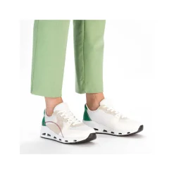 Rieker Vegan-Women'S Sneaker Low Pearl White-Sand Beige