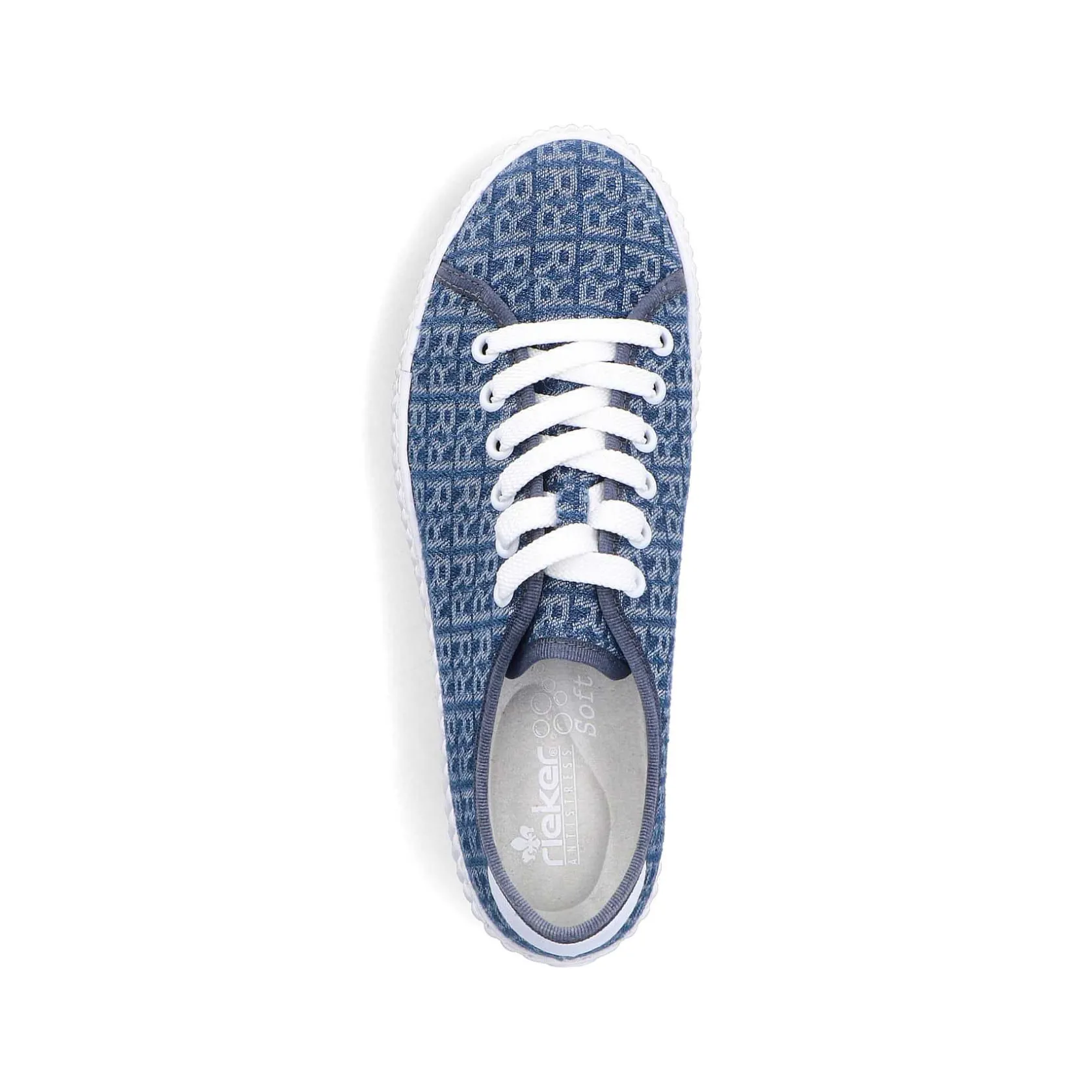 Rieker Vegan-Women'S Sneaker Low Slate Blue