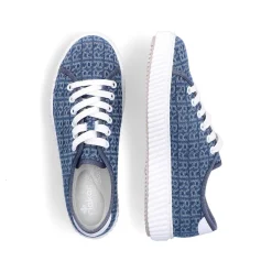 Rieker Vegan-Women'S Sneaker Low Slate Blue