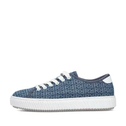 Rieker Vegan-Women'S Sneaker Low Slate Blue