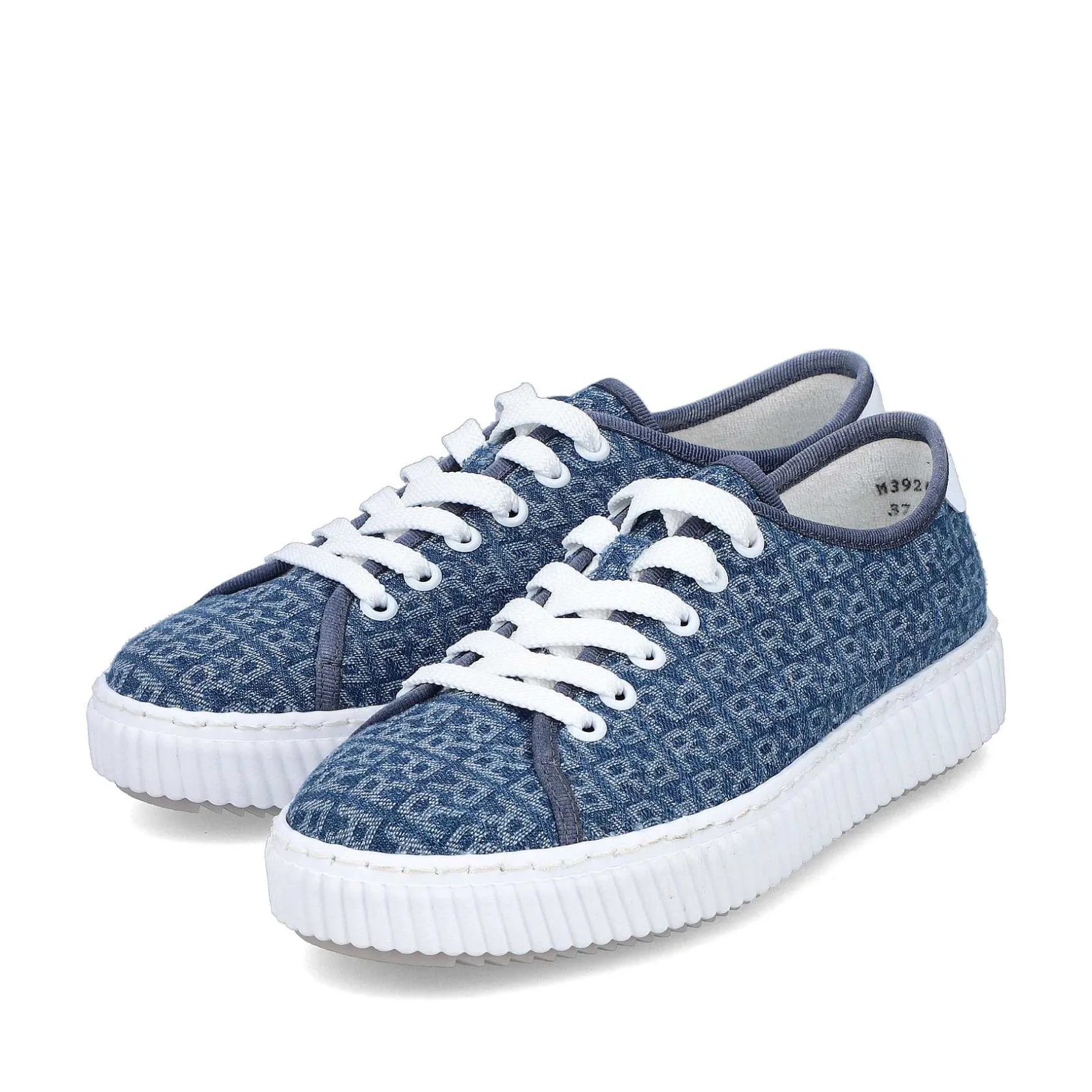 Rieker Vegan-Women'S Sneaker Low Slate Blue