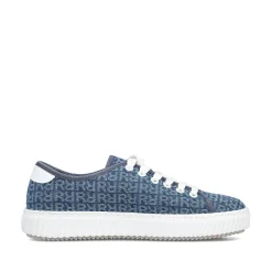 Rieker Vegan-Women'S Sneaker Low Slate Blue