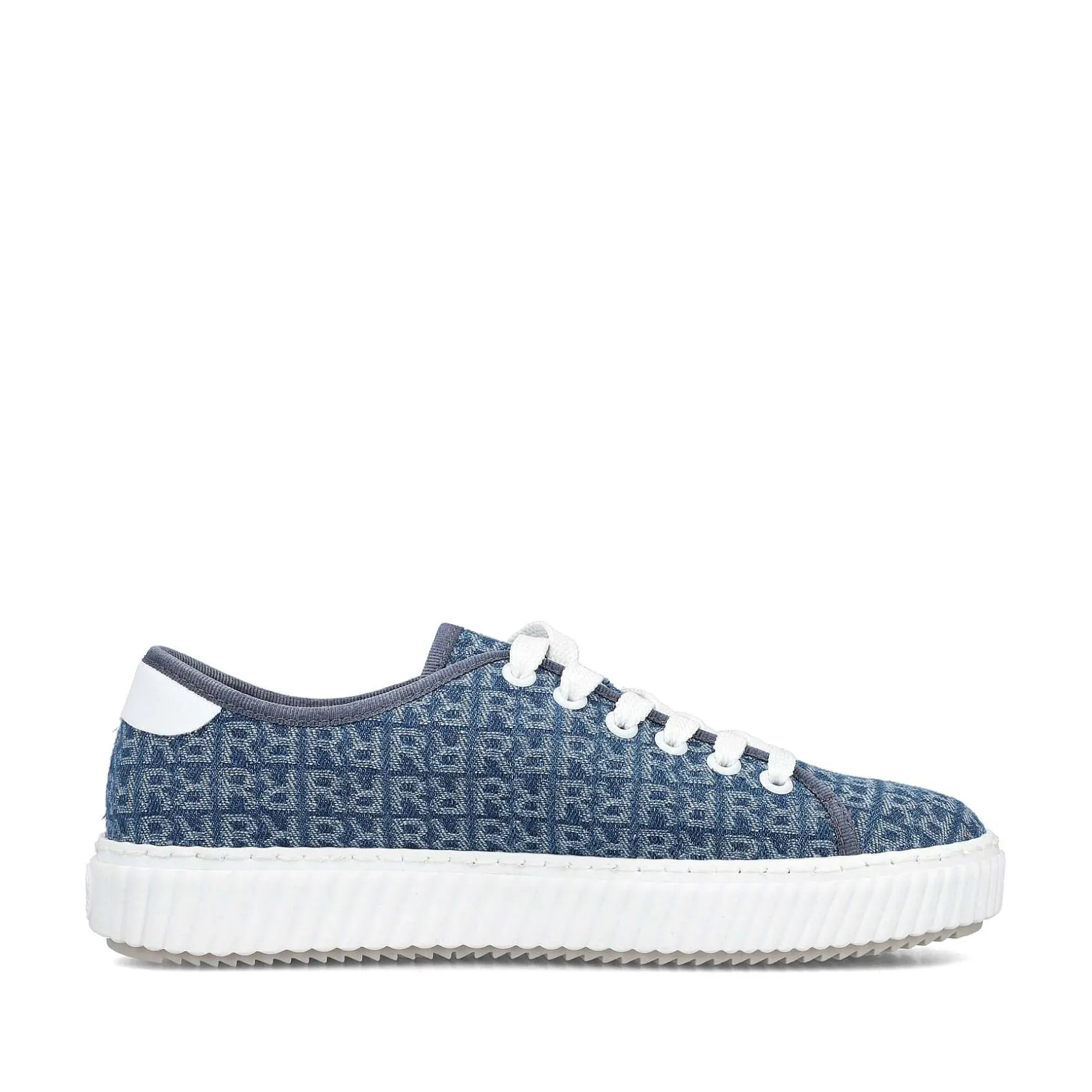 Rieker Vegan-Women'S Sneaker Low Slate Blue