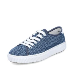 Rieker Vegan-Women'S Sneaker Low Slate Blue
