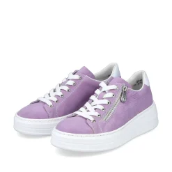 Rieker Colorful Styles-Women'S Sneaker Low Lilac Colors