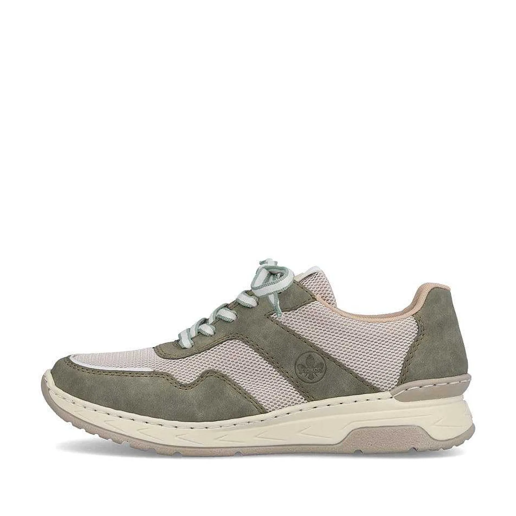 Rieker Sneakers-Women'S Sneaker Low Cactus Green-Light Beige
