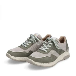 Rieker Sneakers-Women'S Sneaker Low Cactus Green-Light Beige