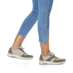 Rieker Sneakers-Women'S Sneaker Low Cactus Green-Light Beige
