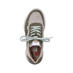 Rieker Sneakers-Women'S Sneaker Low Cactus Green-Light Beige