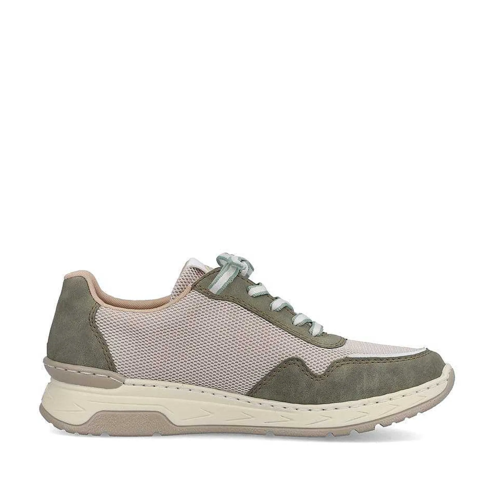 Rieker Sneakers-Women'S Sneaker Low Cactus Green-Light Beige