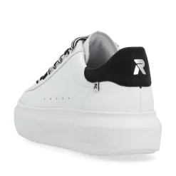 Rieker Sneakers-Women'S Sneaker Low Crystal-White Deep-Black