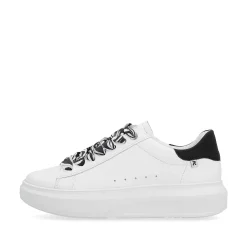Rieker Sneakers-Women'S Sneaker Low Crystal-White Deep-Black