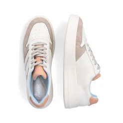 Rieker Vegan-Women'S Sneaker Low Swan White