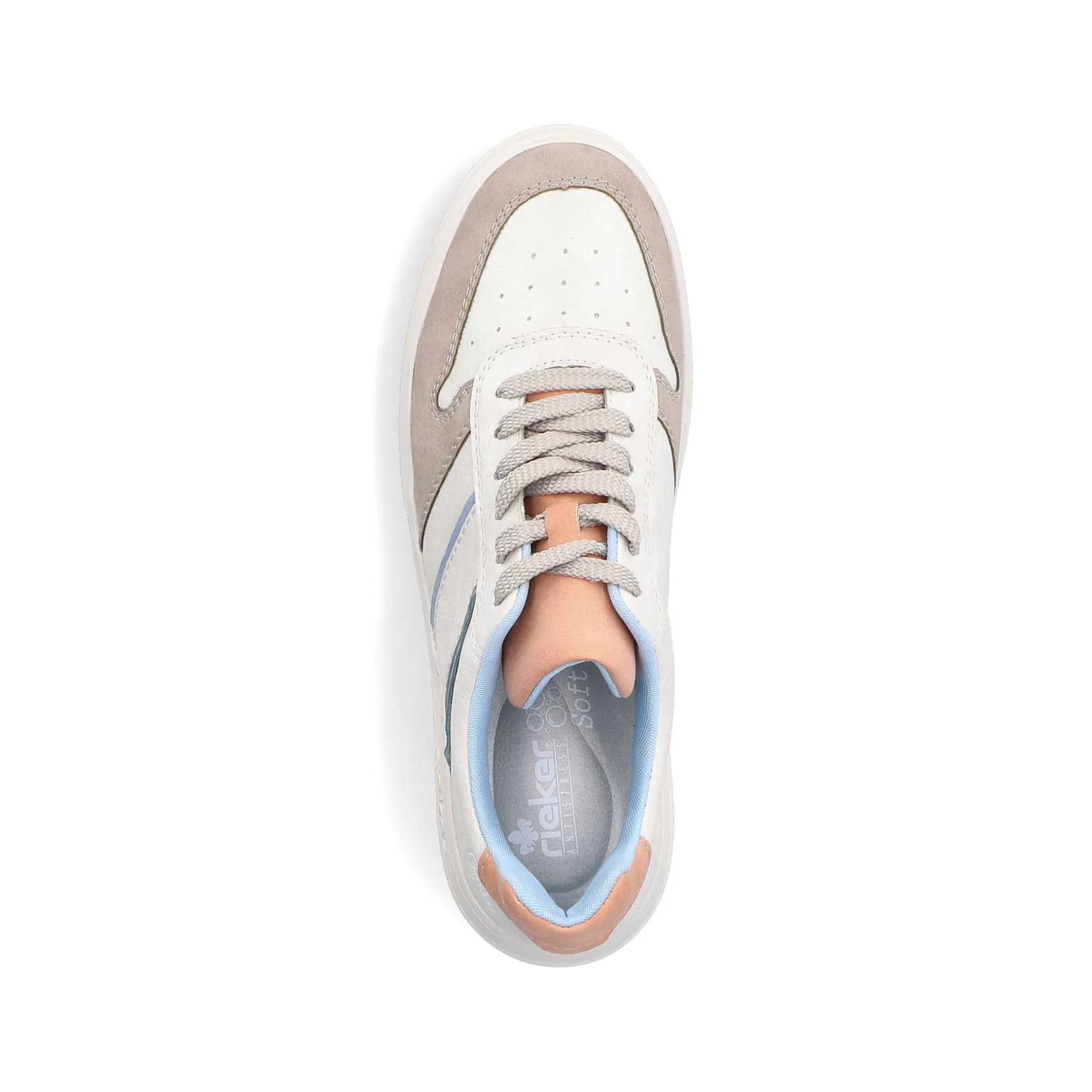 Rieker Vegan-Women'S Sneaker Low Swan White