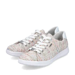 Rieker Colorful Styles-Women'S Sneaker Low Multi-Pure White